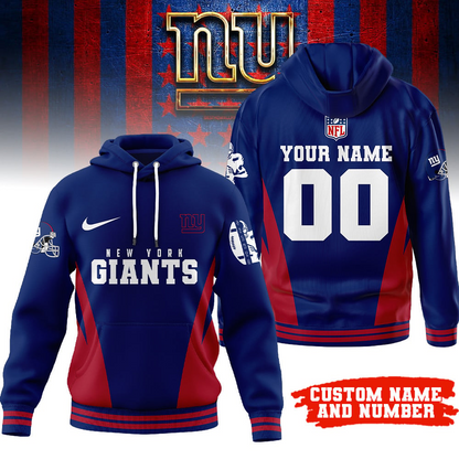 NYG Premium NFL Personalized Fan Hoodie DDT NTL