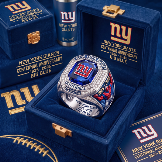 NYG X Custom NFL Team Anniversary Collector's Ring Set