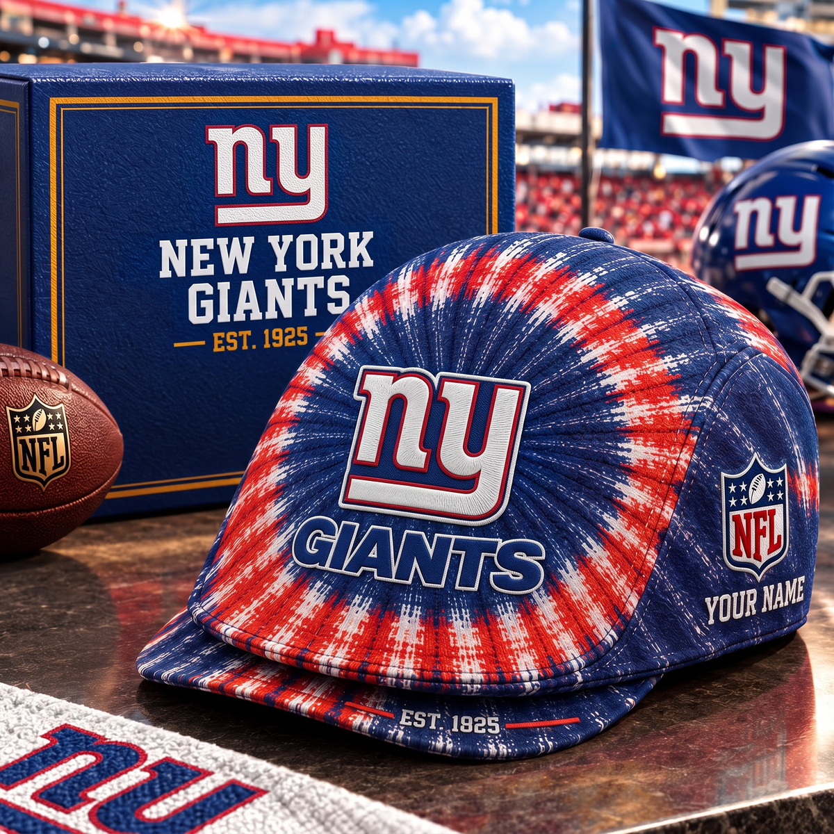 NYG X Custom-Printed Jeff Hat – Gift for NFL Fans (Limited Edition, Name Customizable)