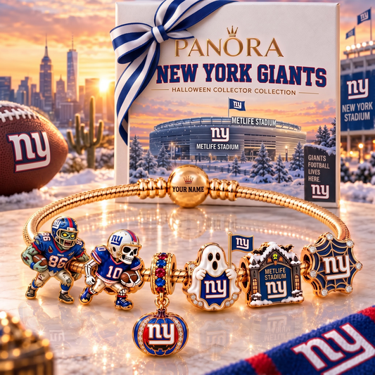 NYG x Luxury NFL Gold Charm Halloween Bracelet