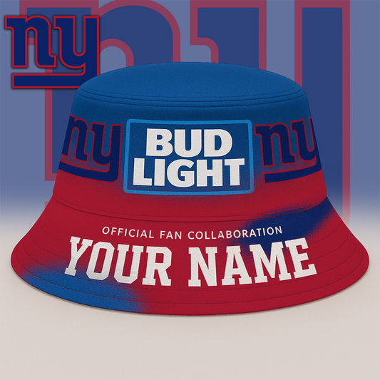 NYG x NFL Bud Light Personalized Bucket Hat DATND TANTD