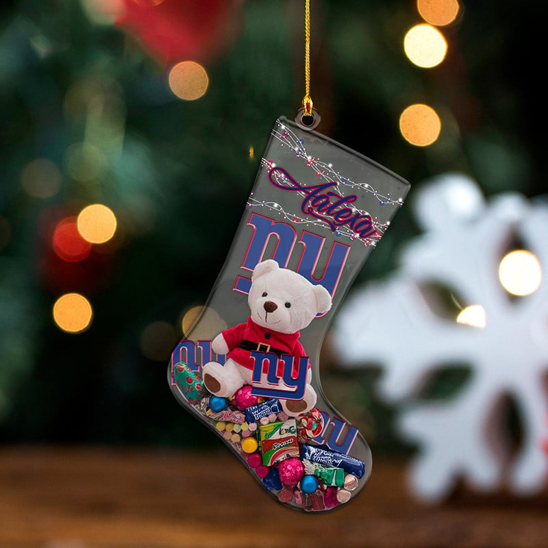 NYG x NFL Christmas Personalized Acrylic Ornament DatND DVT