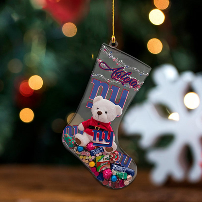 NYG x NFL Christmas Personalized Acrylic Ornament DatND DVT
