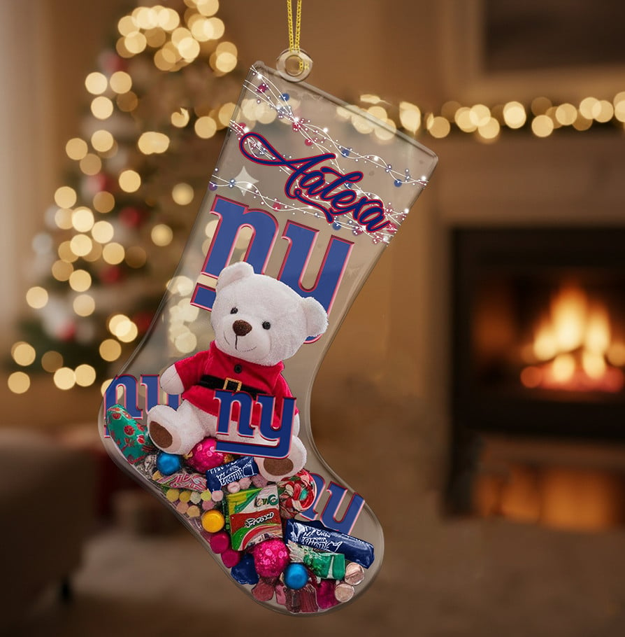NYG x NFL Christmas Personalized Acrylic Ornament DatND DVT