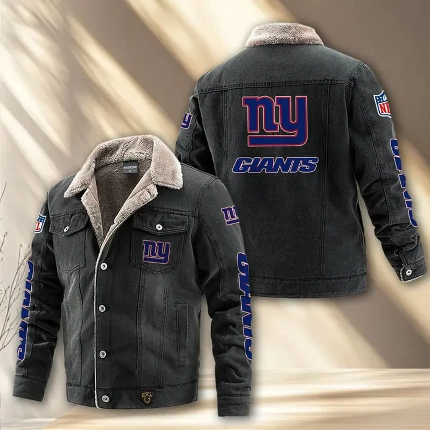 NYG x NFL Fleece Lined Denim Jacket DatND DVT