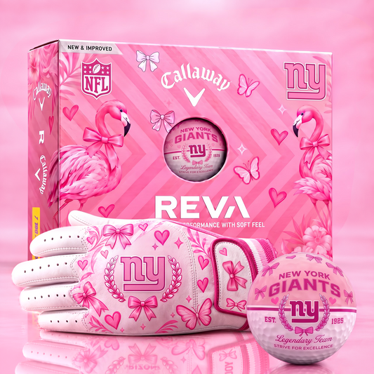 NYG x NFL Pink Coquette Ladies Golf Balls & Glove Gift Box Set – Callaway REVA Edition