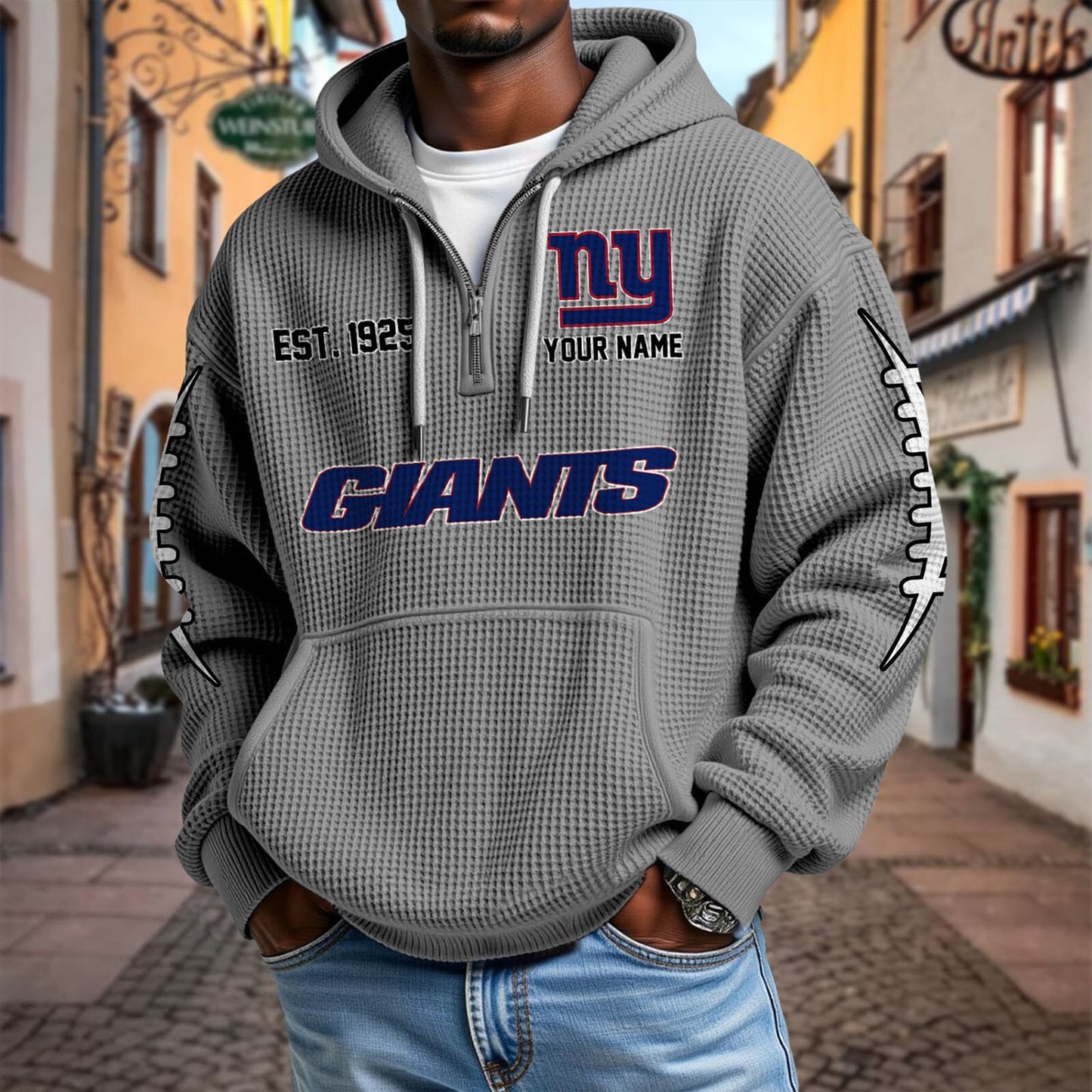 NYG x NFL Waffle Hoodie DatND DVT