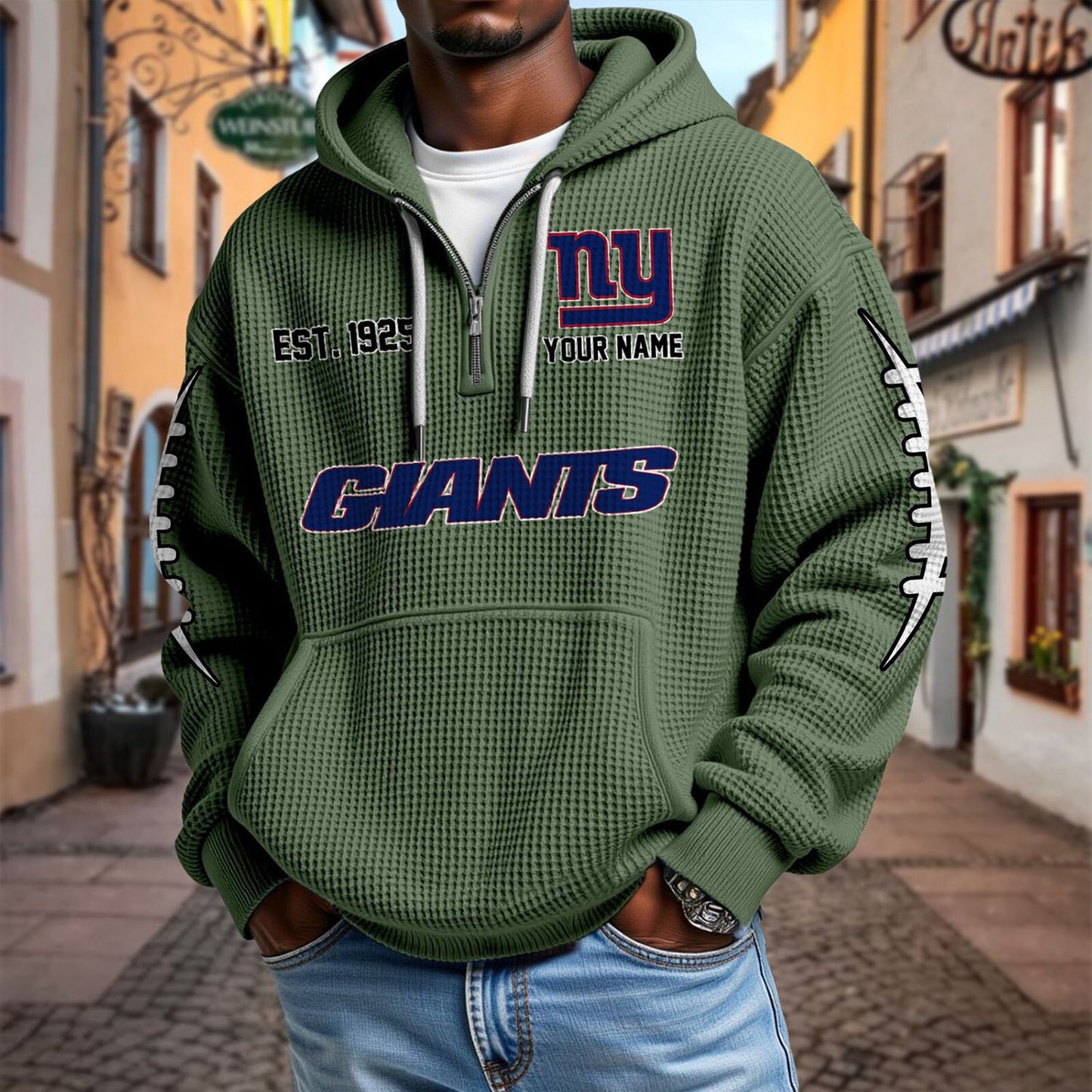 NYG x NFL Waffle Hoodie DatND DVT