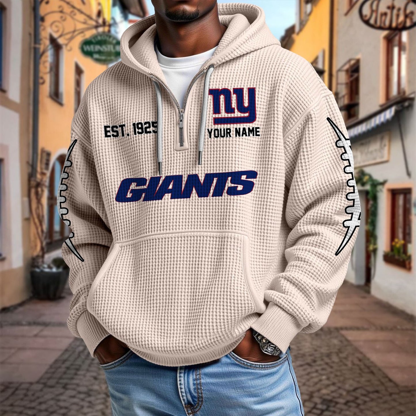 NYG x NFL Waffle Hoodie DatND DVT