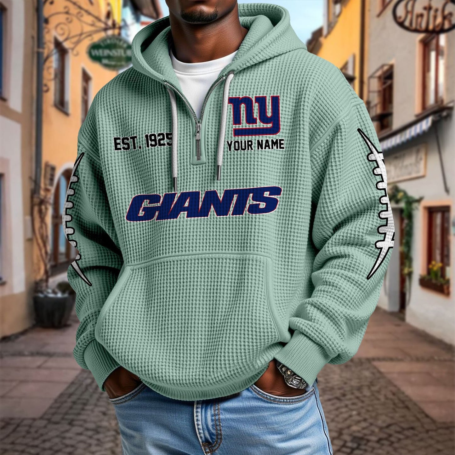 NYG x NFL Waffle Hoodie DatND DVT