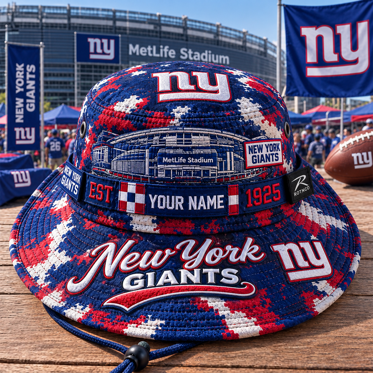 NYG x PREMIUM NFL CAMO BOONIE HAT