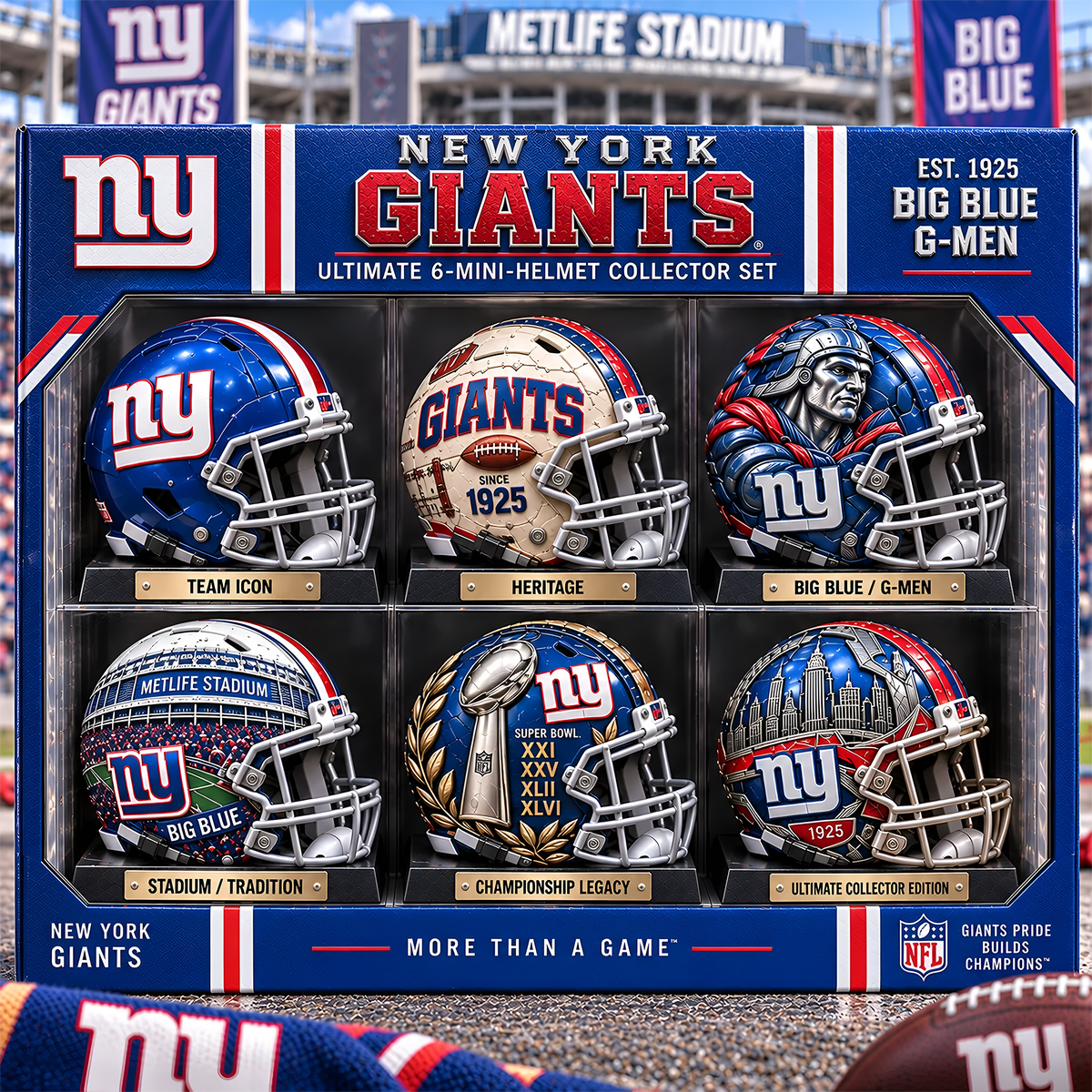 NYG x Premium NFL Mini Helmet Collection