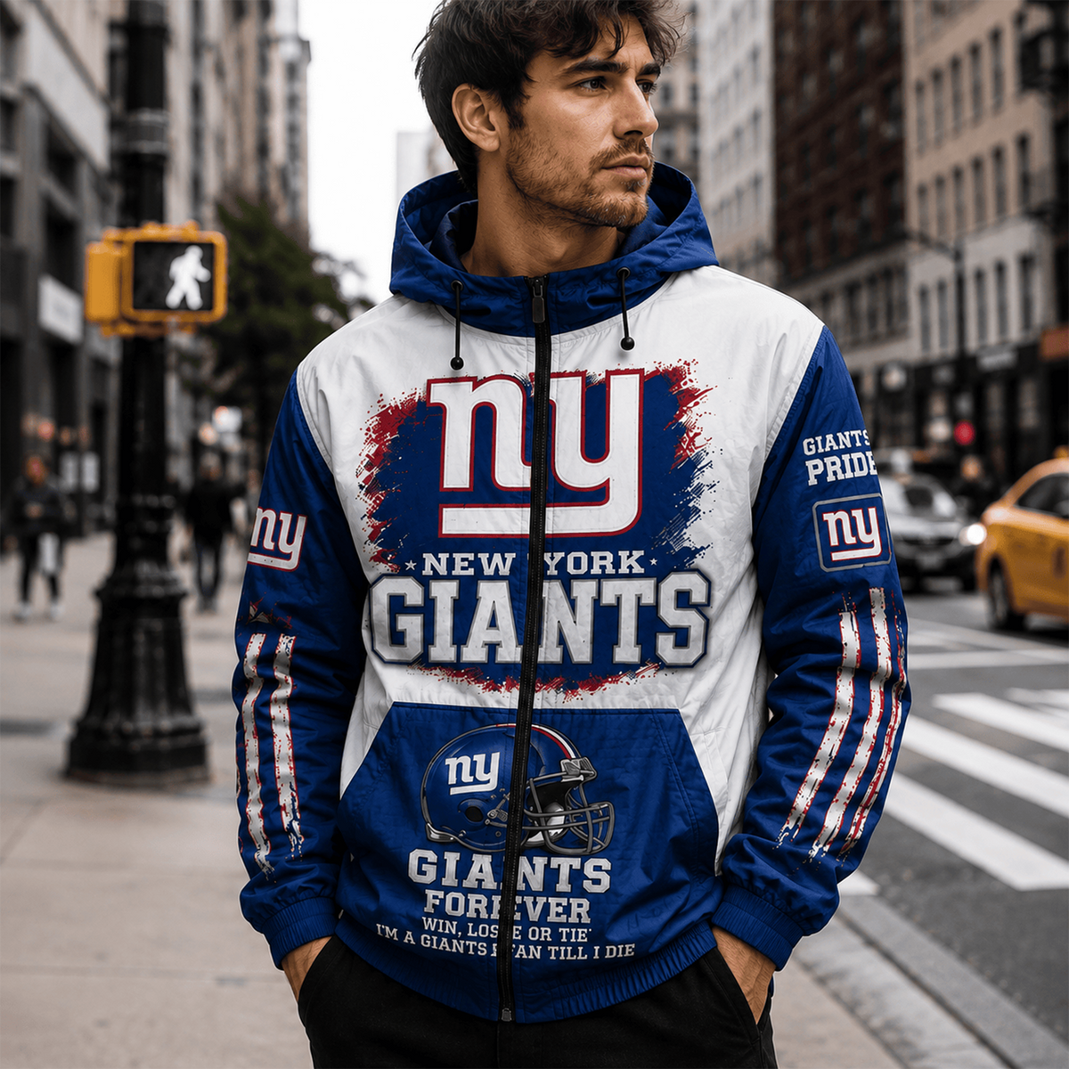 NYG x Premium NFL Unisex Windbreaker Jacket Gift For Fan - Limited Edition