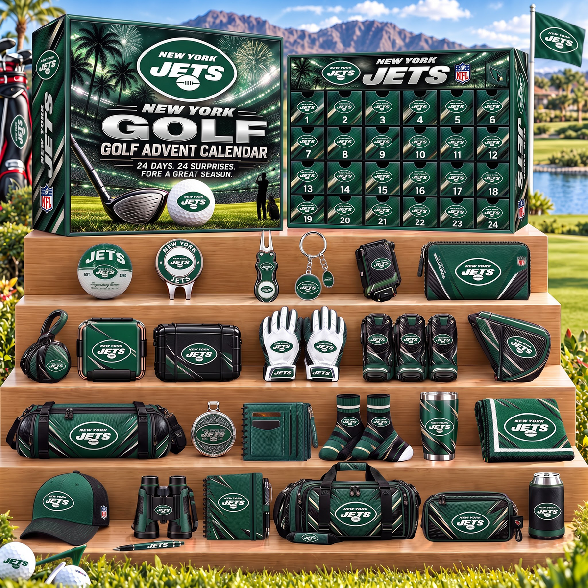 NYJ X NFL Golf Advent Calendar Bling Box