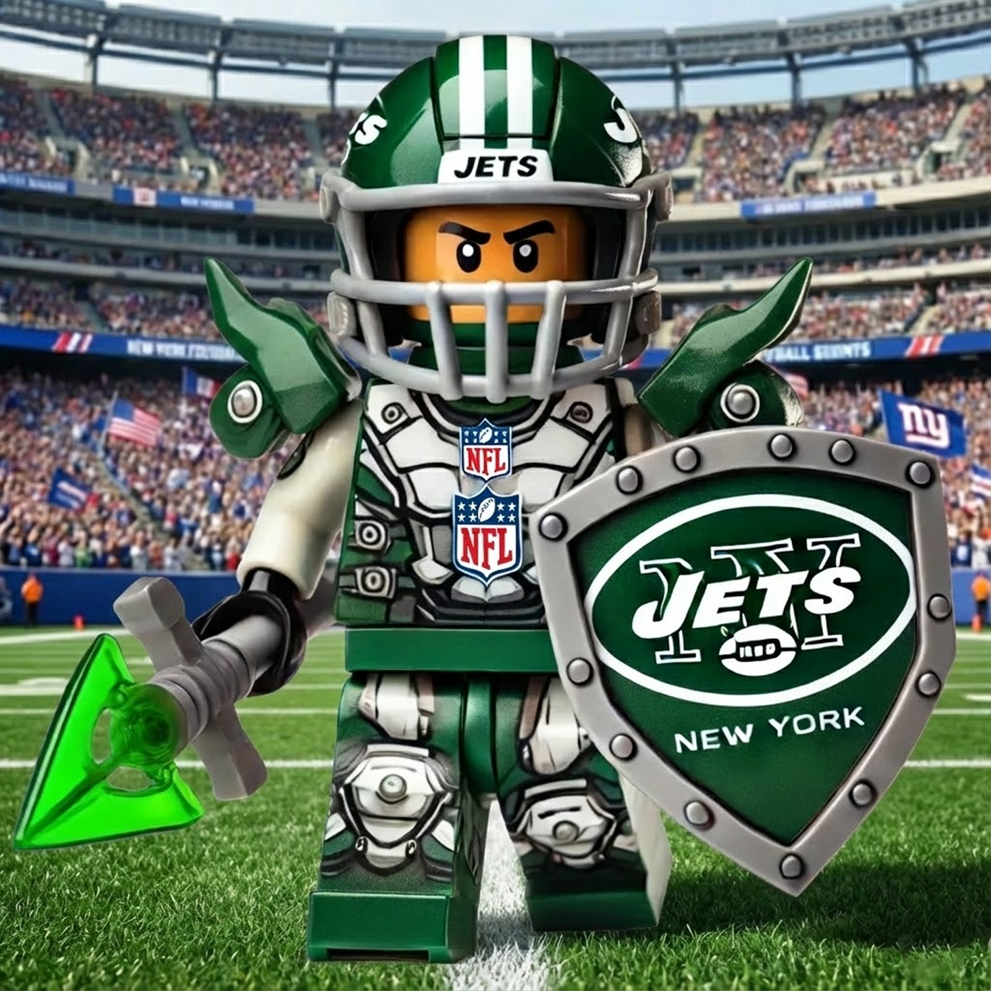 NYJ X NFL NFL Football Team Acrylic Plaque 0412 NAK NHT