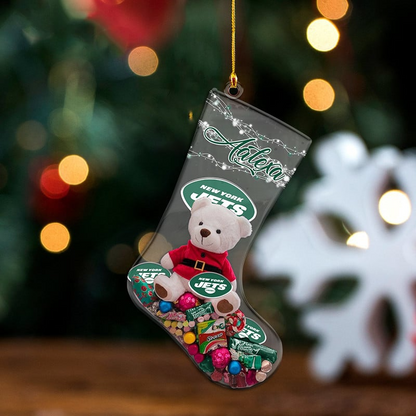 NYJ x NFL Christmas Personalized Acrylic Ornament DatND DVT