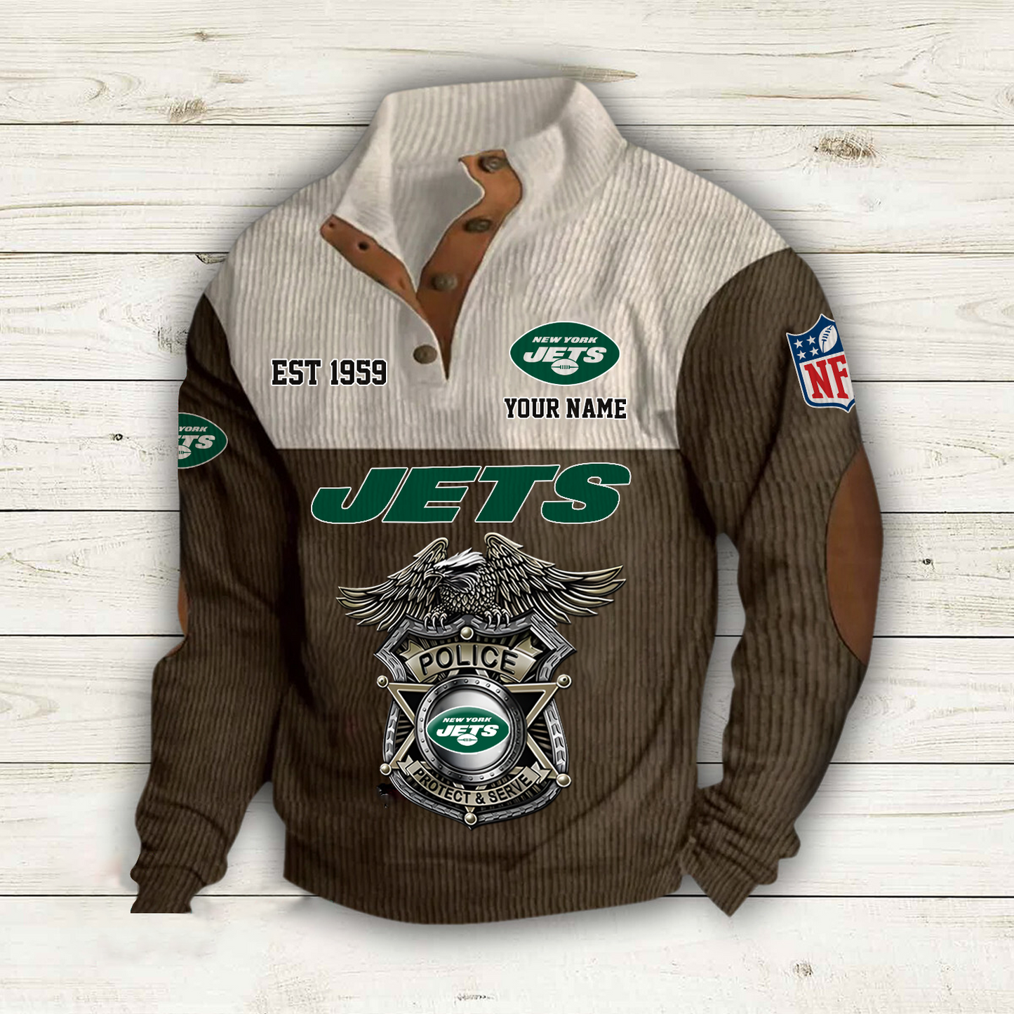 NYJ x NFL Custom Name Sport Sweatshirt DatND DVT