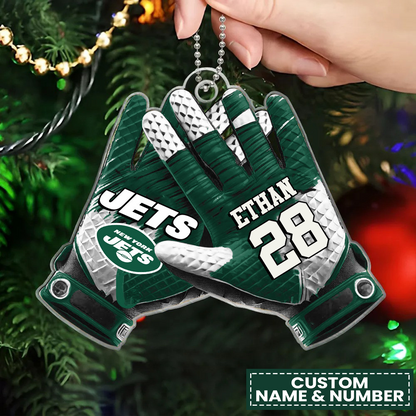 NYJ x NFL Customized Christmas Acrylic Ornament DATND TANTD