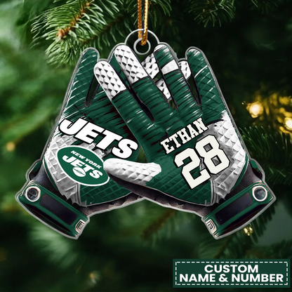 NYJ x NFL Customized Christmas Acrylic Ornament DATND TANTD
