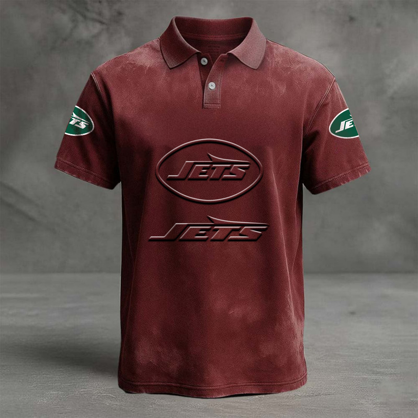 NYJ x NFL Embossed Polo Shirt DATND TANTD