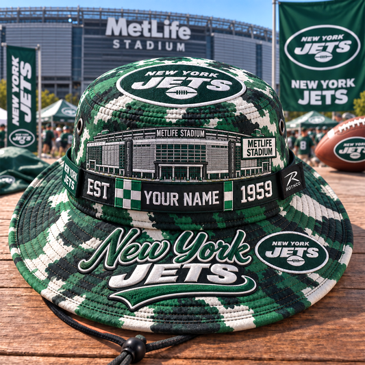 NYJ x PREMIUM NFL CAMO BOONIE HAT