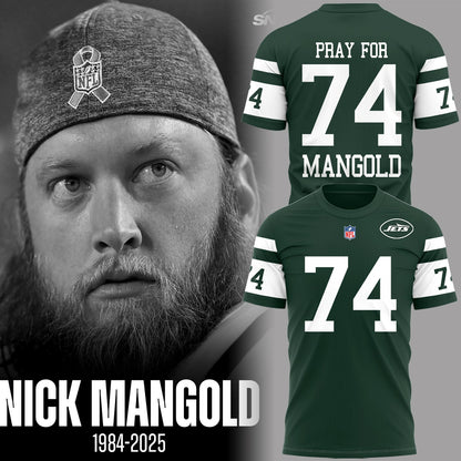 NYJ x NFL Limited Editon ƒ??Pray for MANGOLDƒ?� shirt V1 2710 DatND DVT