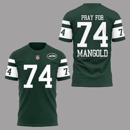 NYJ x NFL Limited Editon ƒ??Pray for MANGOLDƒ?� shirt V1 2710 DatND DVT