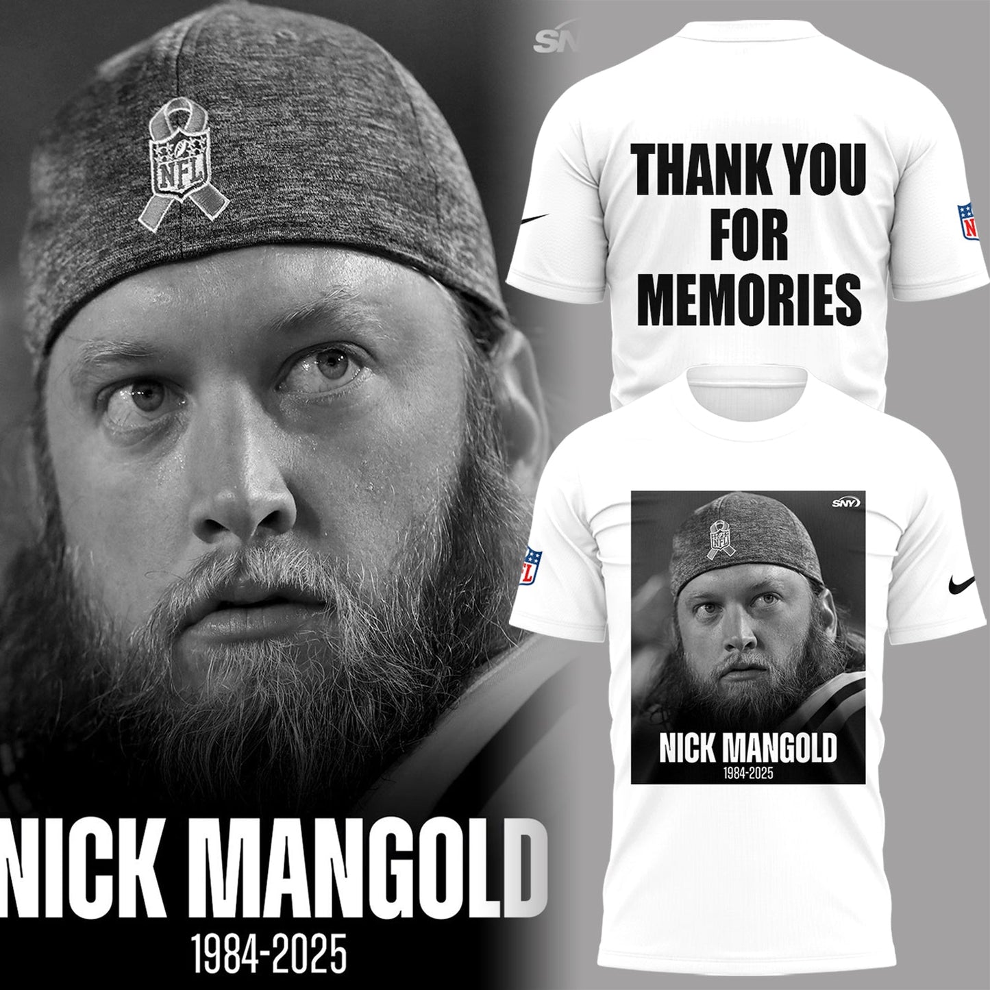 NYJ x NFL Limited Editon ƒ??Pray for MANGOLDƒ?� Tshirt  2710 DatND DVT