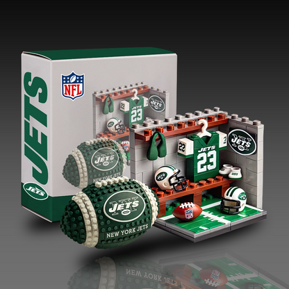 NFL Team Ball & Changing Room Building Block Football Set DDT CTND