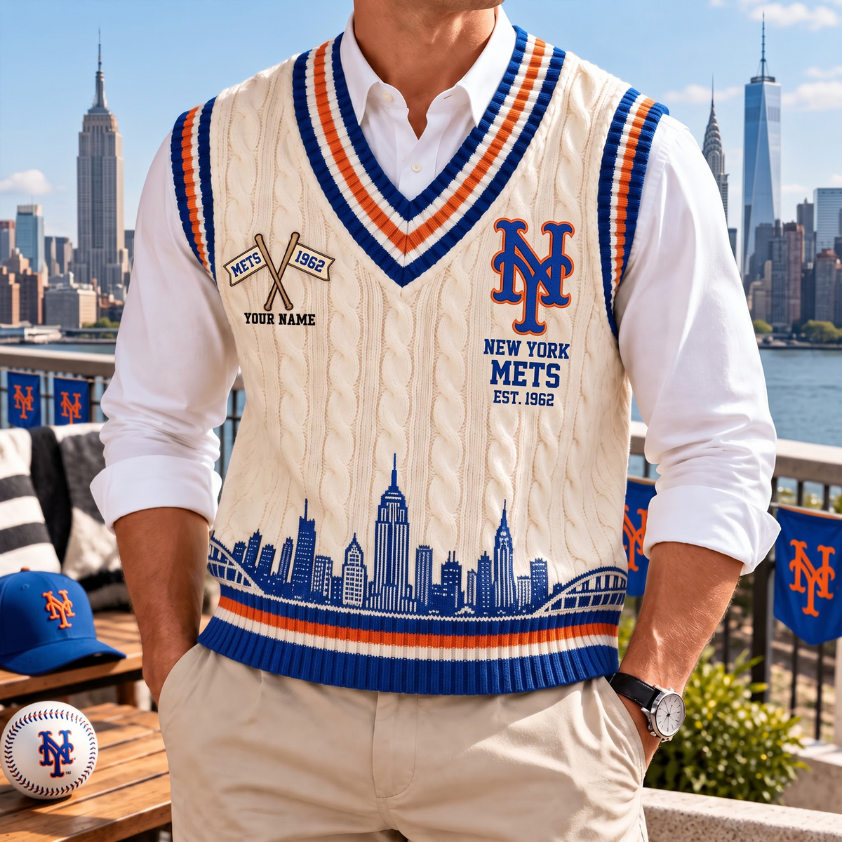 NYM x Premium MLB Heritage Sweater Vest