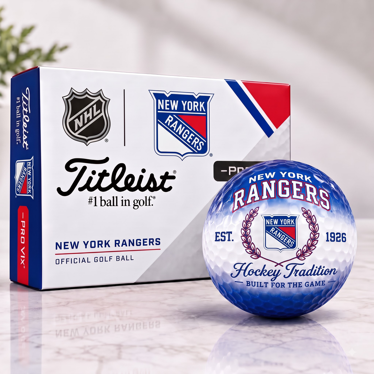 NYR X Custom NHL Football Tradition Golf Ball Set