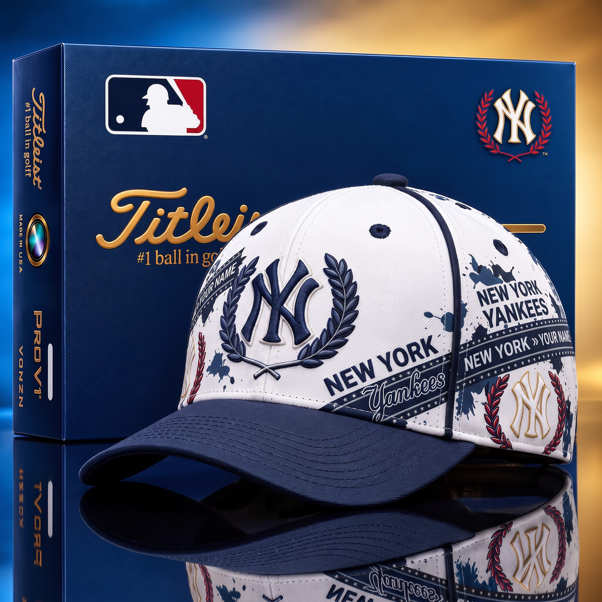 NYY X MLB Baseball Cap – Personalized Name Team Heritage Cap