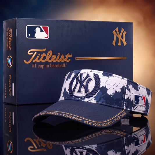 NYY X Premium Titleist Visor Hat with Premium Gift Box