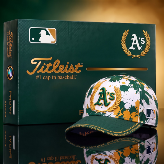 OAK  X Premium MLB Titleist Baseball Cap with Gift Box