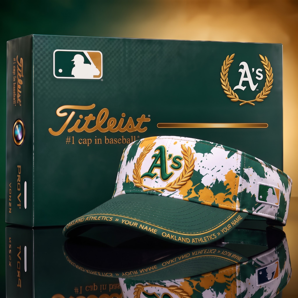 OAK X Premium Titleist Visor Hat with Premium Gift Box