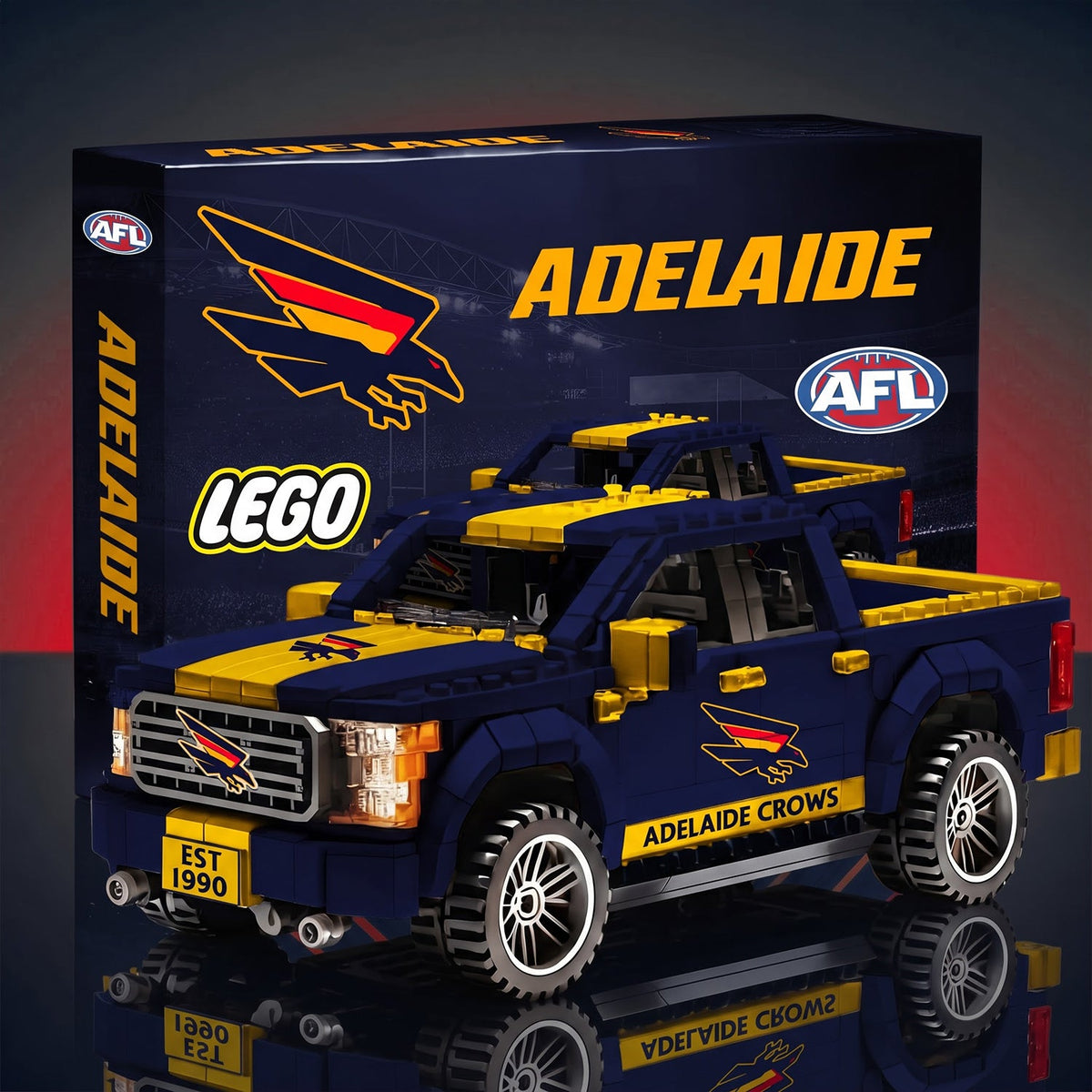 OFFICIAL AFL x PREMIUM BRICK AD BESPOKE Building Block Racing Truck  Collector‘s Edition