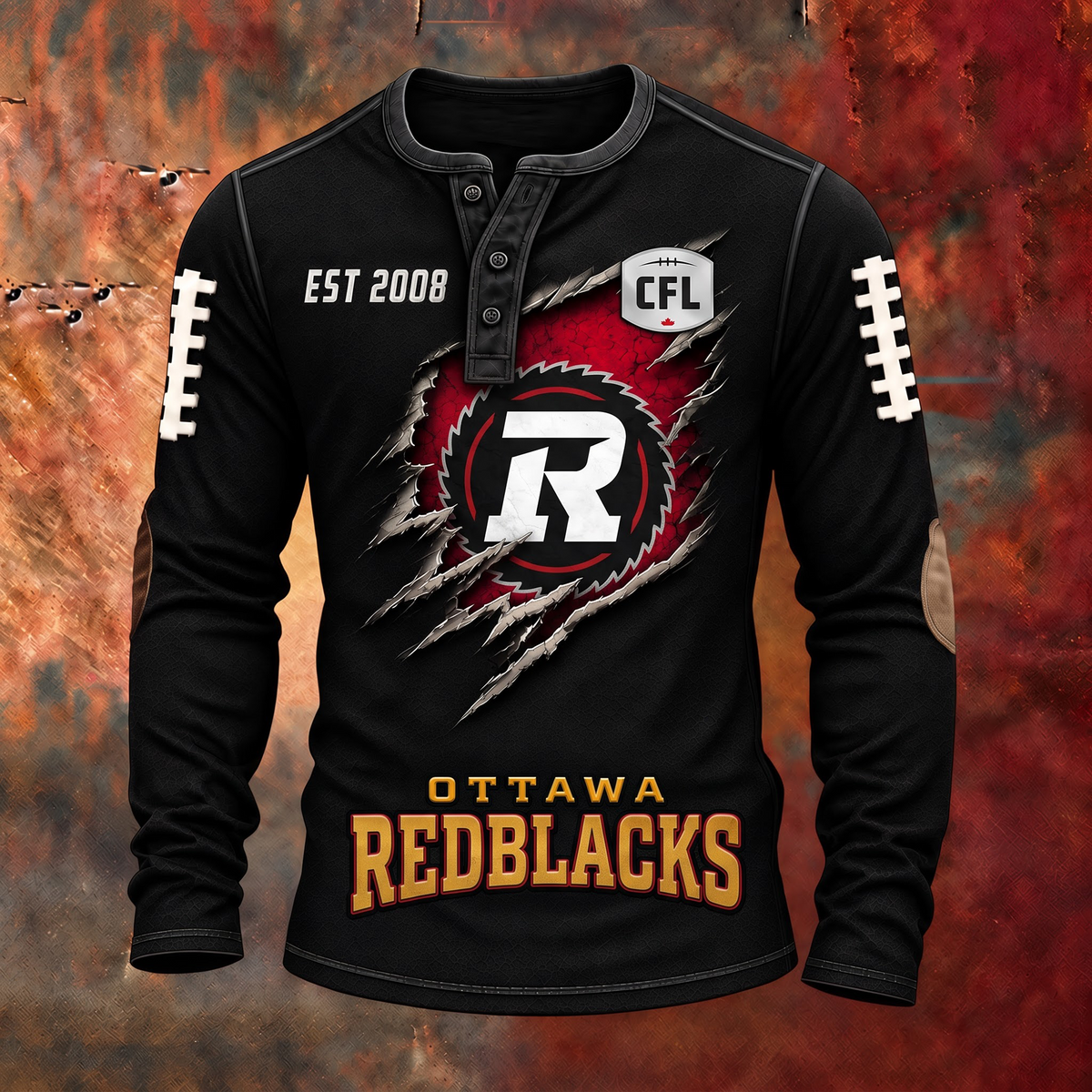 OTT X PREMIUM CFL Distressed Long Sleeve Jersey  V2