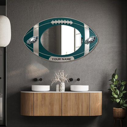PE Custom NFL Wall Mirror Decor For Fan DDT CTND