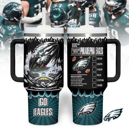 PE Premium NFL Champion Energy Tumbler 40oz DDT CTND