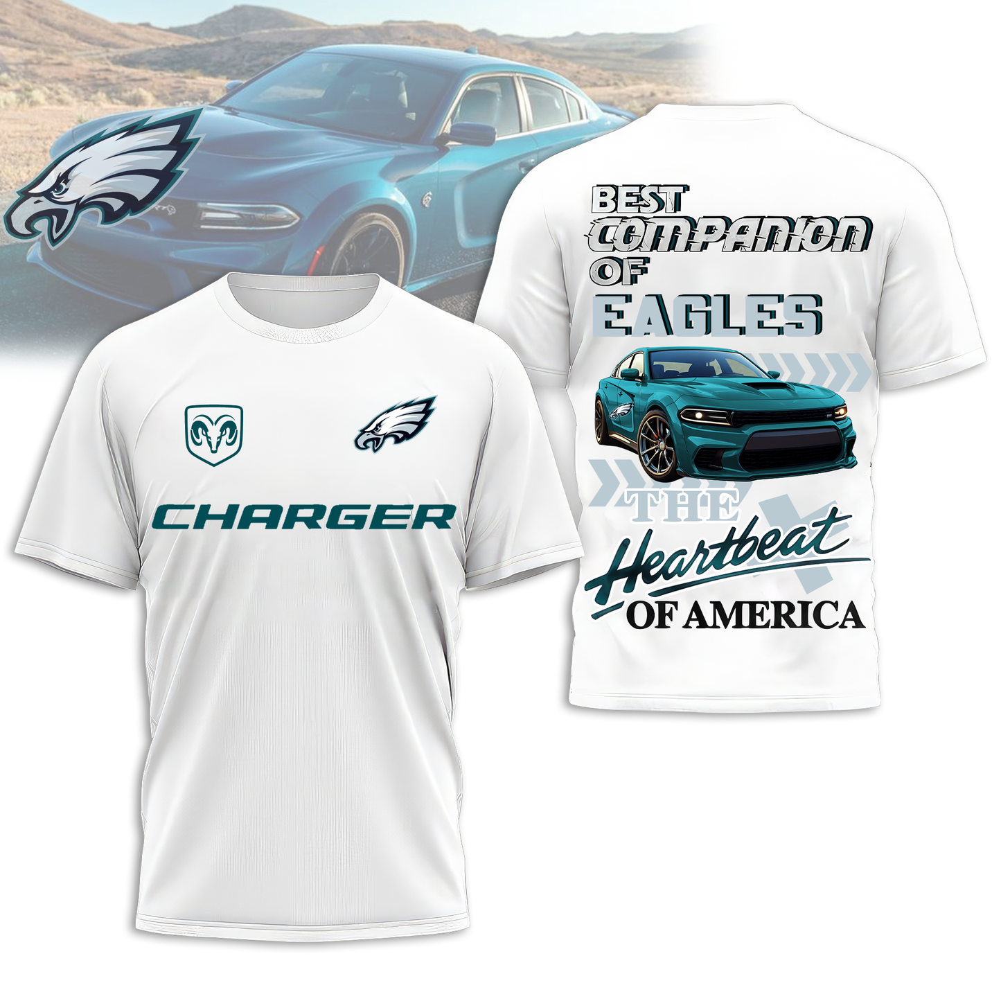PE Premium NFL DC Car 3D Shirt DDT CTND