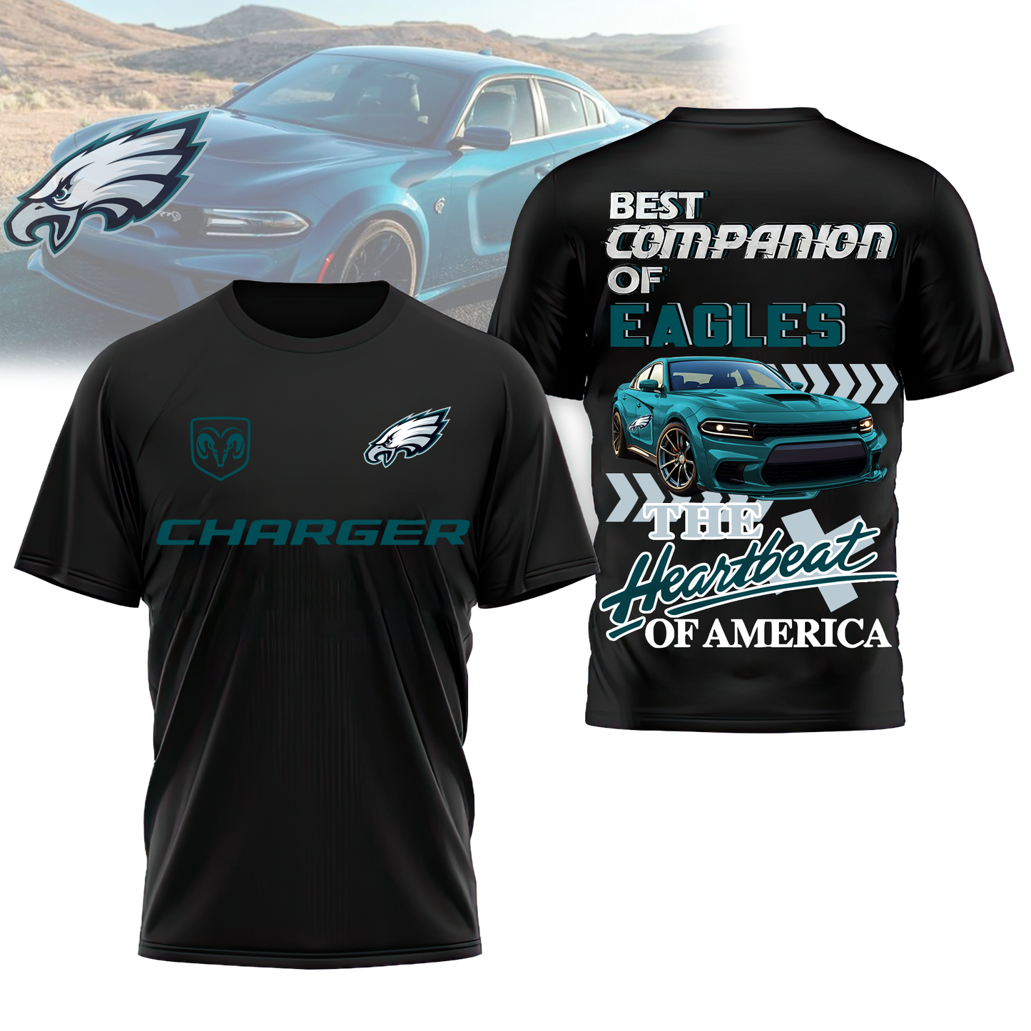 PE Premium NFL DC Car 3D Shirt DDT CTND