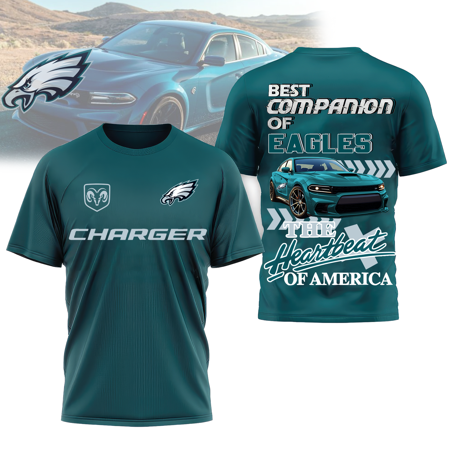 PE Premium NFL DC Car 3D Shirt DDT CTND