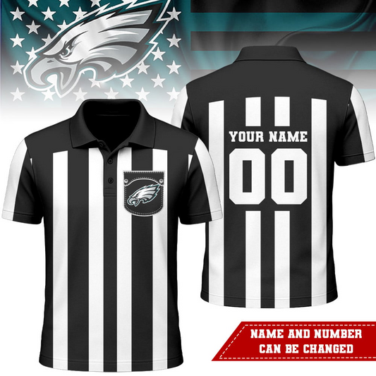 PE Premium NFL Referees 3D Polo Shirt DDT NTL