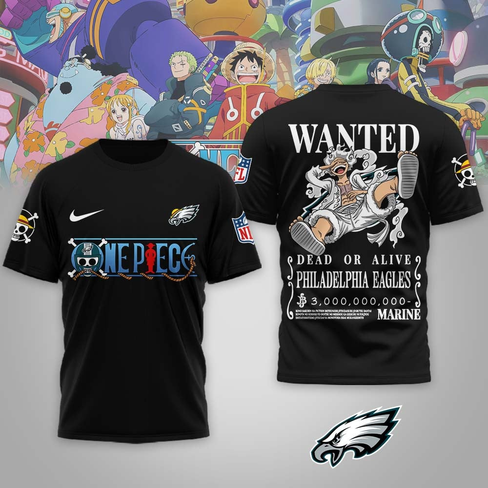 PE Premium NFL Wanted Monkey D Luffy 3D Shirt DDT NTL