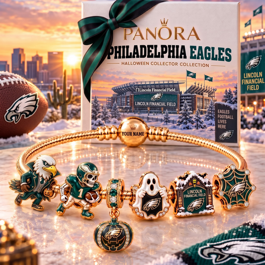PE x Luxury NFL Gold Charm Halloween Bracelet