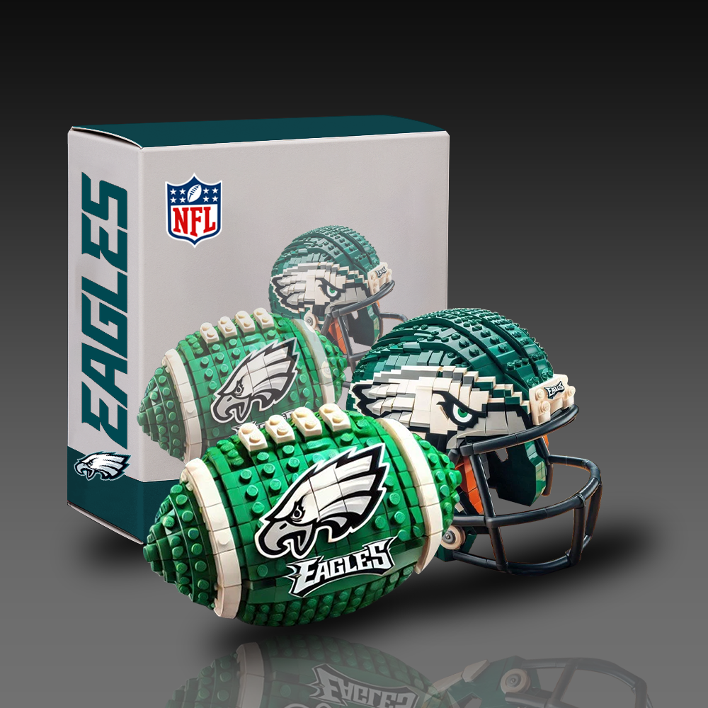 PE x NFL Team Ball & Helmets Building Block Football Set DDT CTND