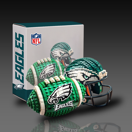 PE x NFL Team Ball & Helmets Building Block Football Set DDT CTND
