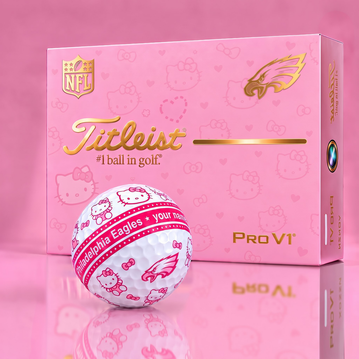 PE x Personalized NFL Hello Kitty Women’s Golf Gift Set