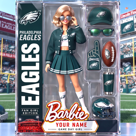 PE x Personalized NFL Ken Acrylic Block Plaque Action Figure Box