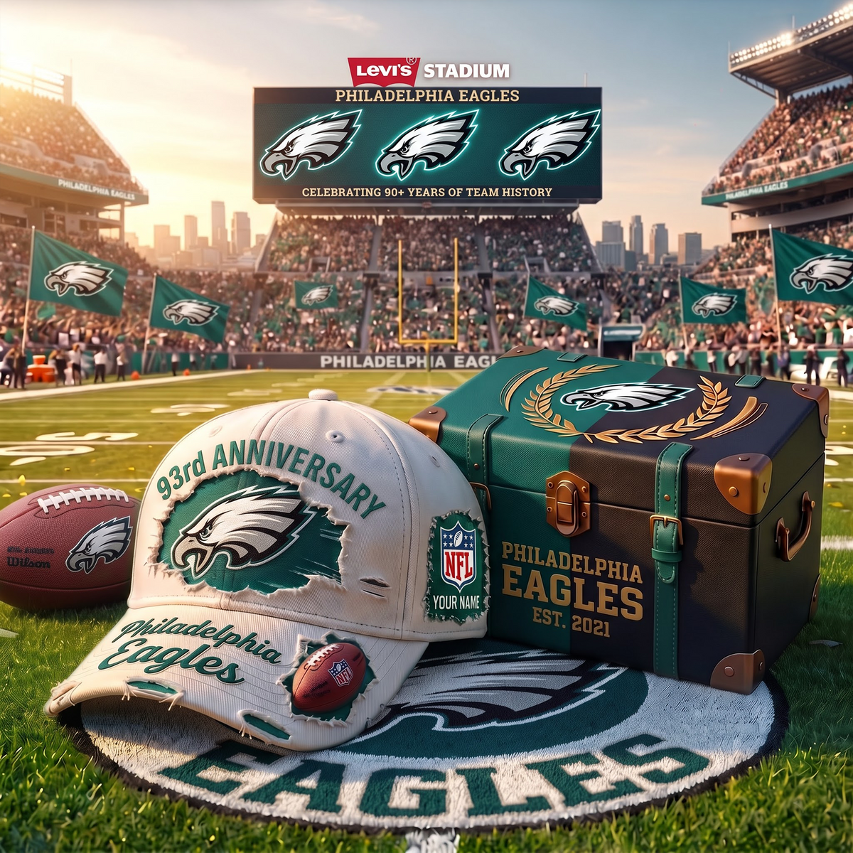 PE x Premium NFL Fan Cap & Collector Box Set – Custom Name Edition 1209 V2